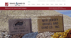 Desktop Screenshot of njgravelsand.com