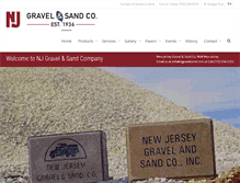 Tablet Screenshot of njgravelsand.com